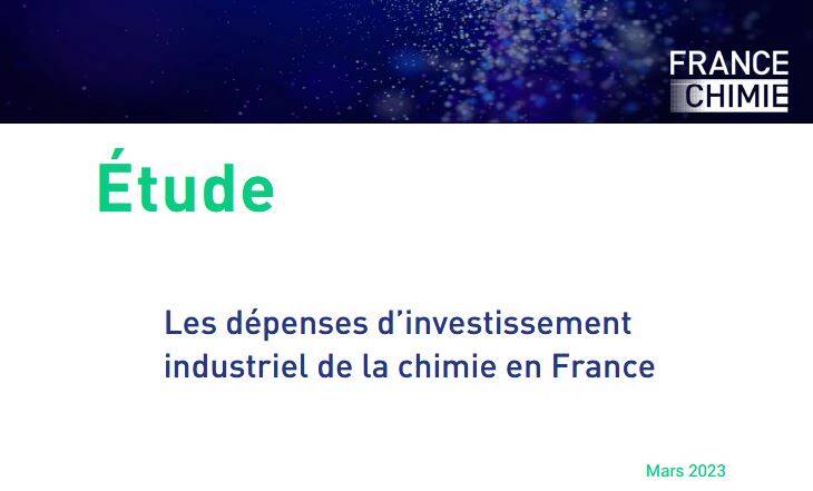 Etude des dépenses d'investissements industriel de la chimie en France 
