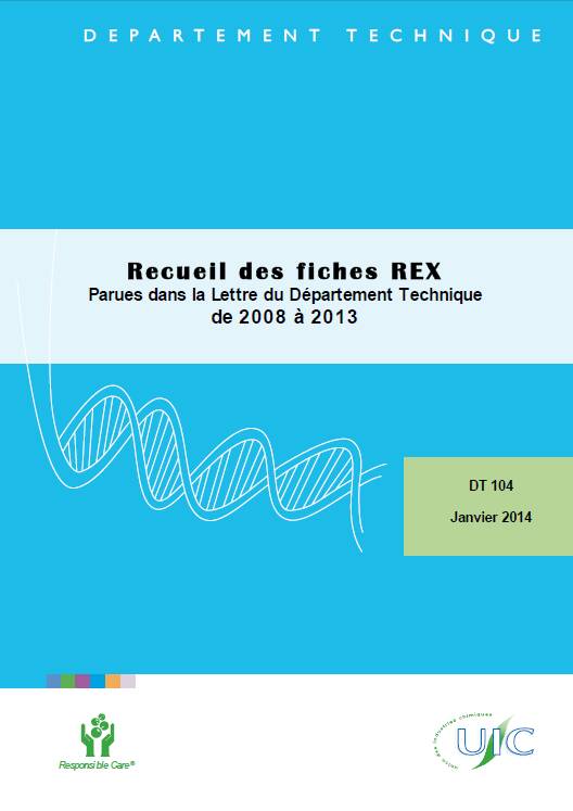 Recueil des fiches REX de 2008 à 2013 (DT 104)