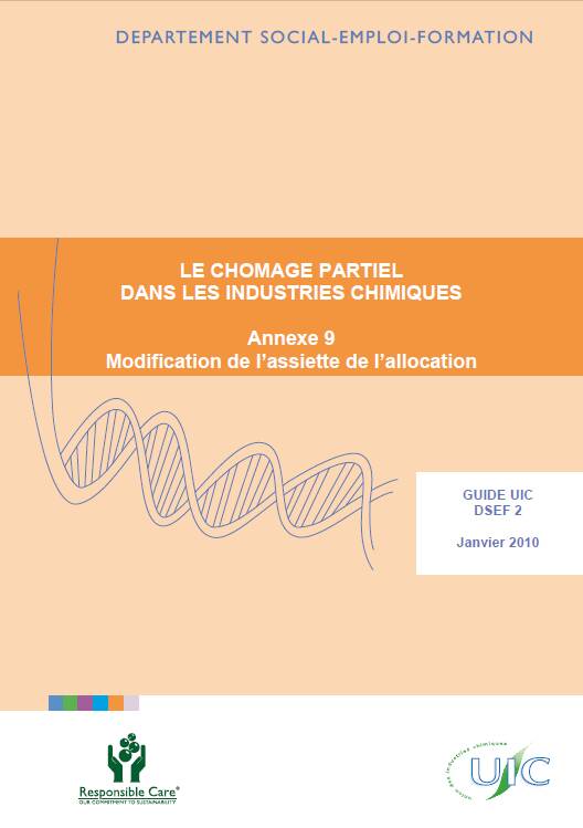 Chômage partiel dans les Industries Chimiques : modification de l’assiette de l’allocation, annexe 9 du guide DSEF 02